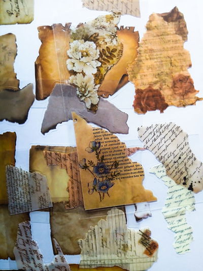 STICKERS PAPELES VINTAGE