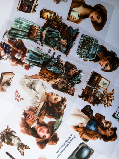 STICKERS MUJER VINTAGE