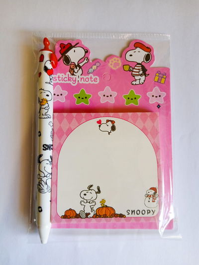 SNOOPY POST IT MÁS LAPICERA
