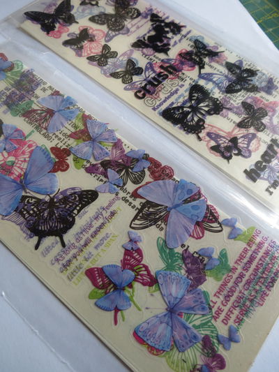 MARIPOSAS LILAS Y OSCURAS