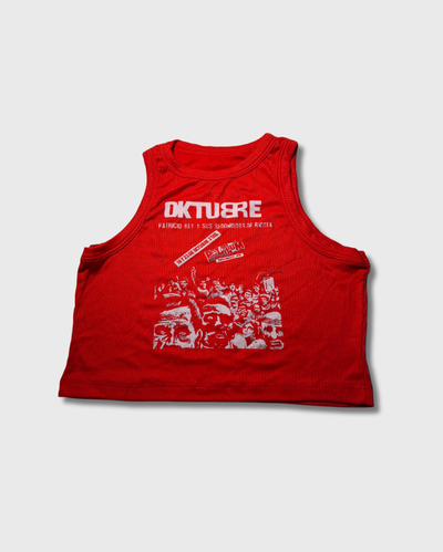 Top musculosa Oktubre rojo