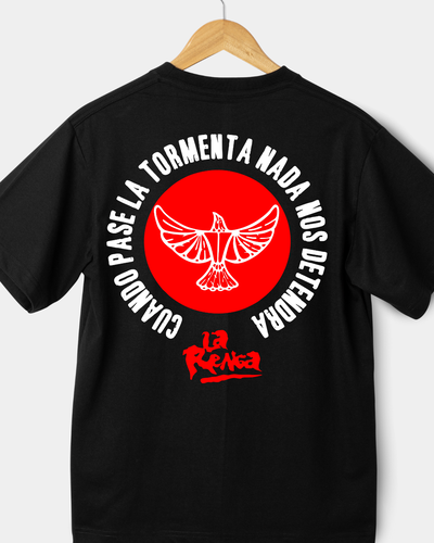Remera oversize - Cuando pase la tormenta nada nos detendrá
