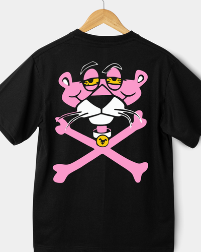 Remera oversize - Intoxicados pantera rosa