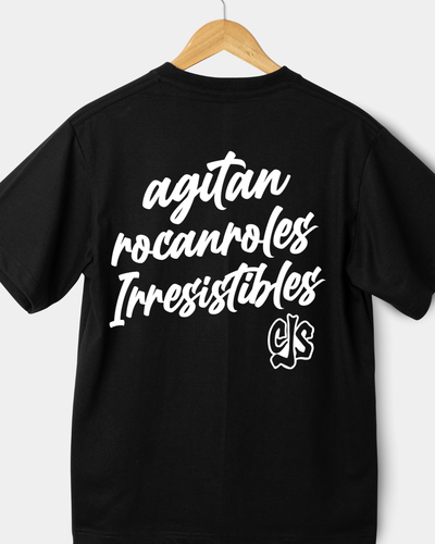 Remera oversize - CJS agitan rocanroles irresistibles
