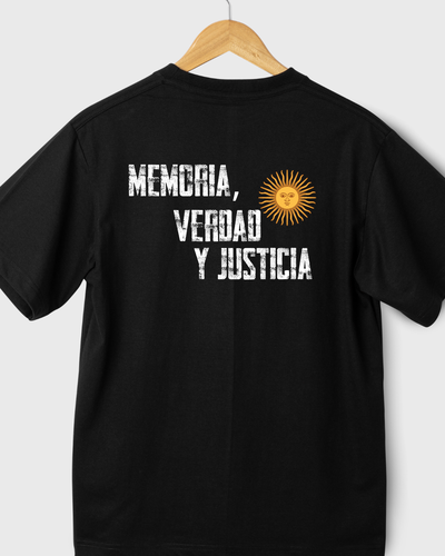 Remera oversize Memoria, verdad y justicia (varios diseños)