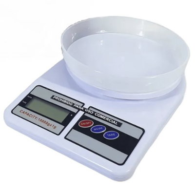 Balanza digital de cocina 10 kg con bowl desmontable