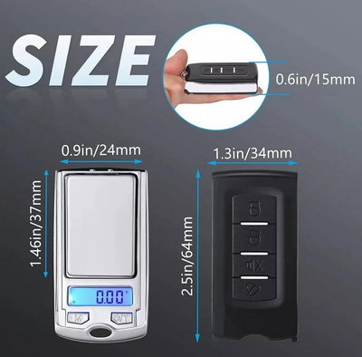 Balanza pocket tipo llave 200g precision 0.01g