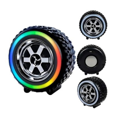 Parlante Bluetooth Rueda RGB