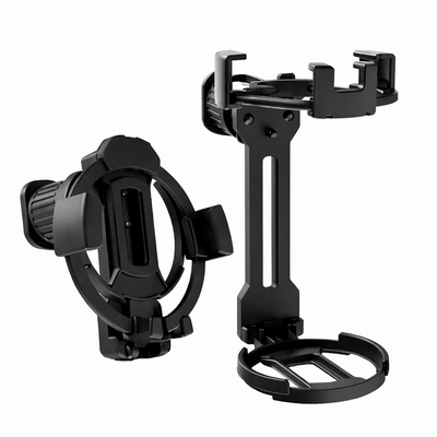 Soporte rejilla doble para celular y vaso