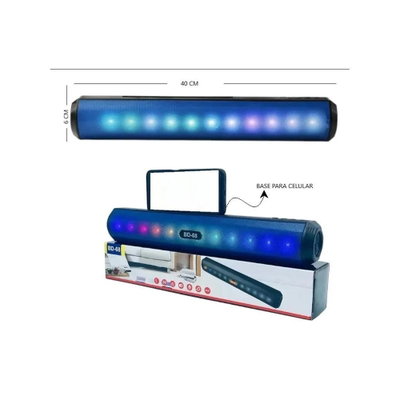  Barra De Sonido BT de 10W Rgb usb recargable