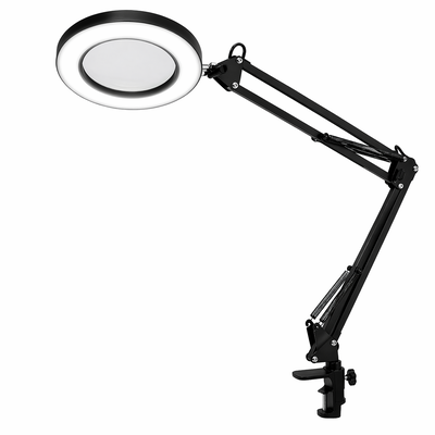 Lámpara LED con Lupa Articulada de Escritorio Profesional