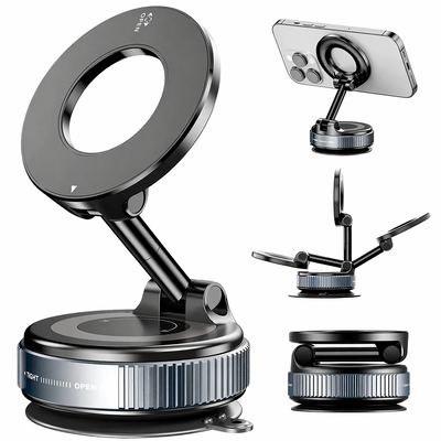 Soporte Magnético Para Celular Auto Escritorio Con Rotación 360° Metálico