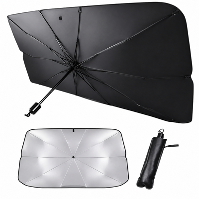 Parasol Para Parabrisas De Auto Tipo Paraguas Plegable Con Funda