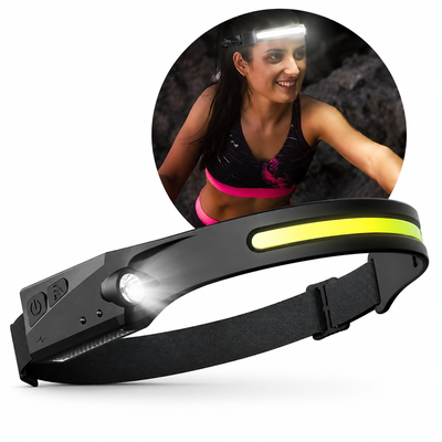 Linterna Minera LED Recargable con Sensor de Movimiento