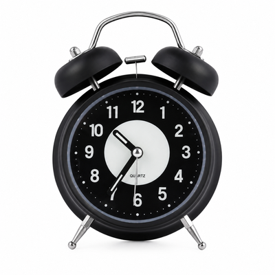 Reloj Despertador Retro con campanilla Fluorescente con Luz