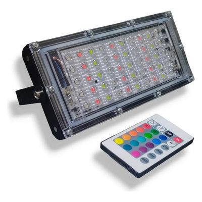 Luz LED Estroboscópica RGB con Control Remoto