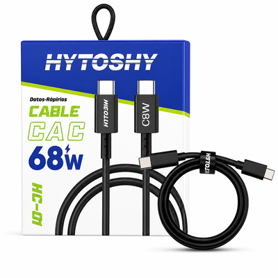 Cable USB-C a USB-C Hytoshy 68W