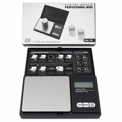 Balanza Digital Precisión 0,1g A 500g Gramera grande ideal Joyas Oro etc.