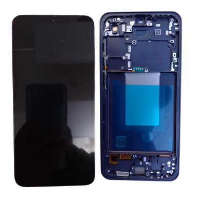 Modulo Compatible Samsung S24 Fe S721 Con Marco Amoled Negro