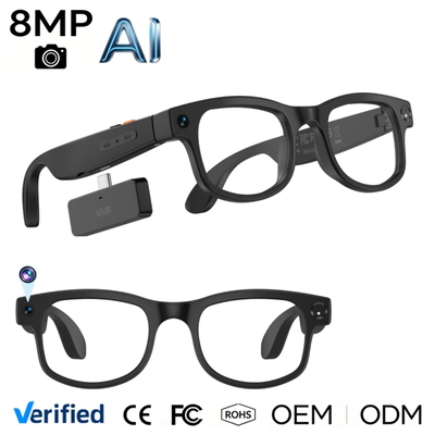 G1 Max gafas inteligentes con cámara de 8 MP, grabación de vídeo HD