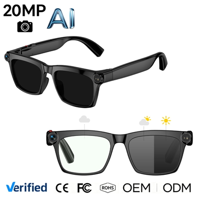 Gafas Inteligentes M10A con Cámara HD de 20MP, 4K , Traducción por IA, Protección UV400