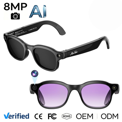 Gafas Inteligentes W Ai3 con Cámara de 8MP Antivibración, Cancelación de Ruido