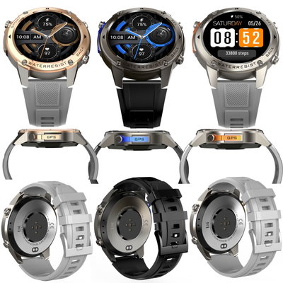 Reloj Smartwatch Dm56 Gps Amoled Dual 5atm Táctico Llamadas