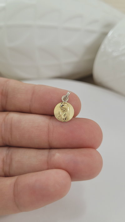 Medalla de plata Virgen Niña Combinada