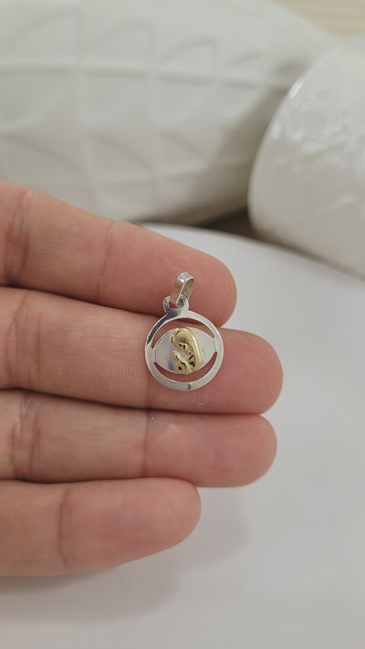 Medalla de plata Virgen Niña Combinada