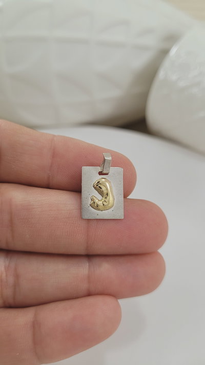 Medalla de plata Virgen Niña Combinada