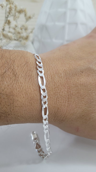 Pulsera de Plata 3x1 X21cm