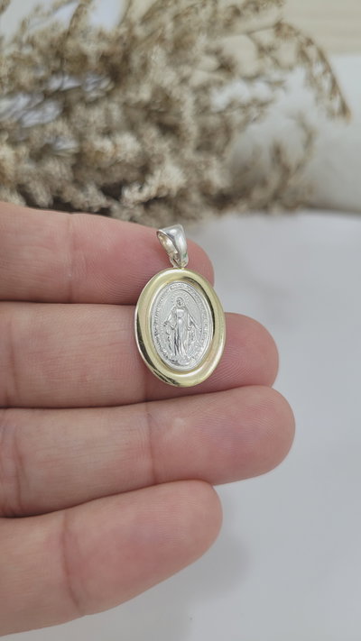 Medalla de Plata Milagrosa Combinada