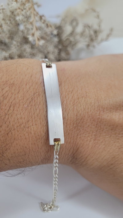 Pulsera Identidad de Plata Combinada (PULI1012/2540)