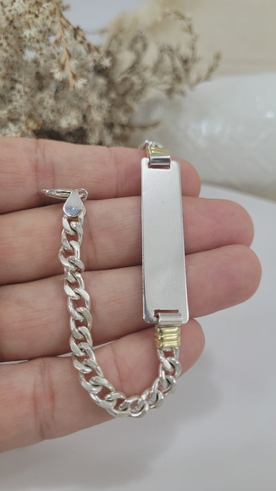 Pulsera Identidad de Plata Combinada (PULI1010/5770)