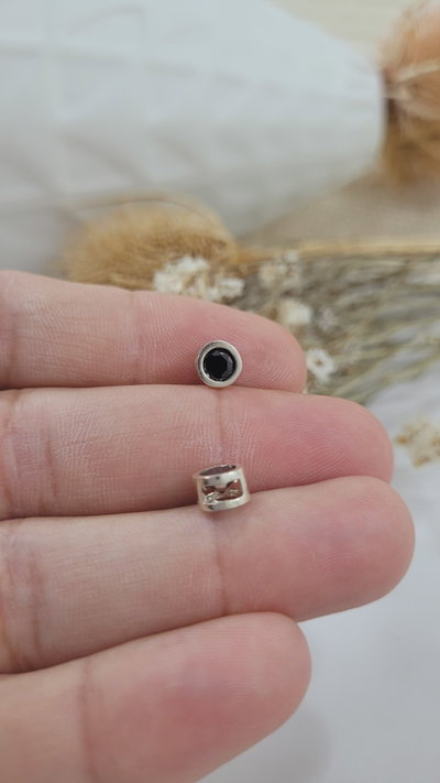 Dije de Plata Pasante 6mm(DI1244/0300)