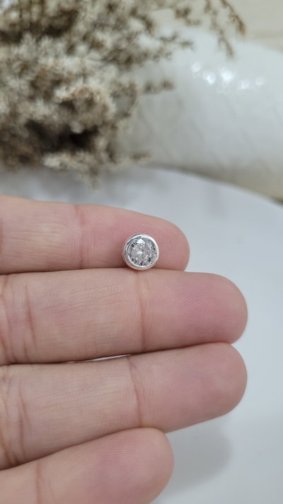 Dije de Plata Pasante 8mm (DI1246/0665)
