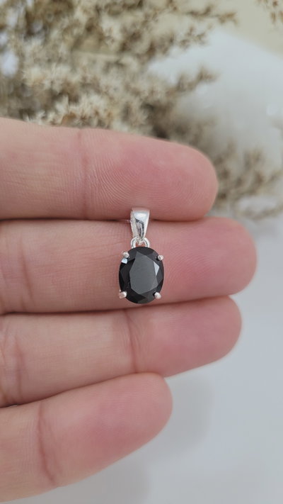 Dije de Plata Piedra Oval (DI1248/1120)