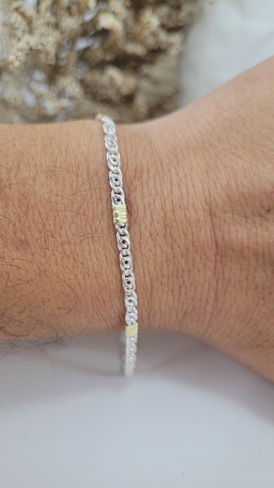 Pulsera de Plata Combinada (PUL1200/3750)