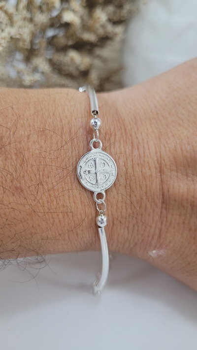 Pulsera de Plata San Benito (PUL1201/3900)