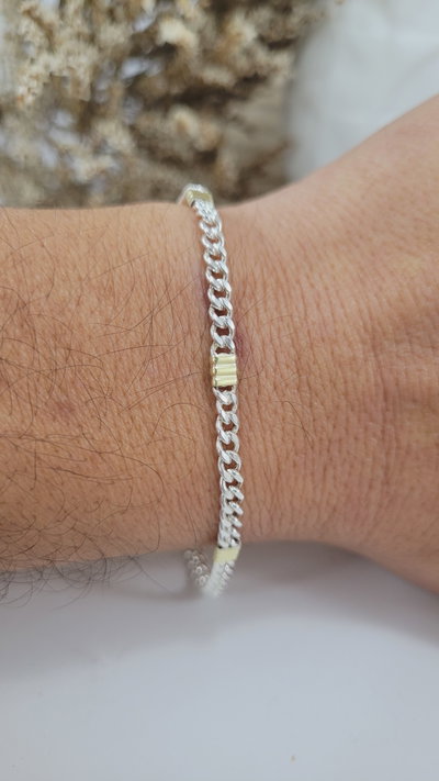 Pulsera de Plata Combinada (PUL1199/3750)