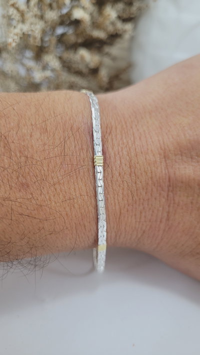 Pulsera de Plata Combinada (PUL1198/2850)