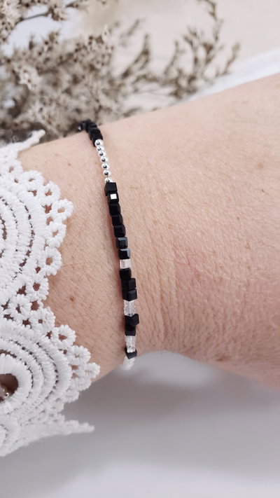 Pulsera de Plata Cristalitos (PULCT1174/0715)