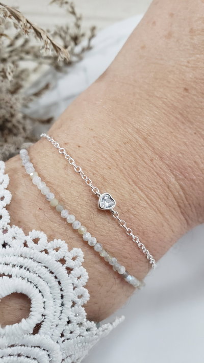 Pulsera de Plata con Cristales (PULCT1178/1480)