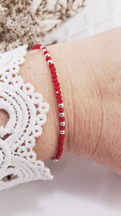 Pulsera de Plata con Cristales (PULCT1187/0970)