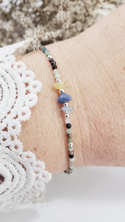 Pulsera de Plata con Cristales (PULCT1186/1060)