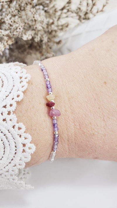 Pulsera de Plata con Cristales (PULCT1185/1050)