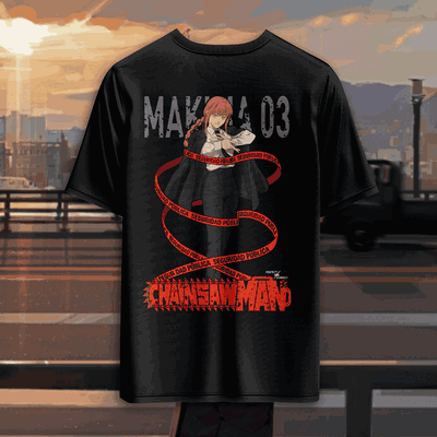 Remera unisex Makima Seguridad Pública (espalda)