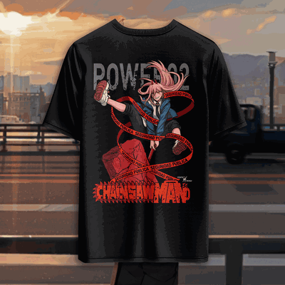 Remera unisex Power Seguridad Pública (espalda)