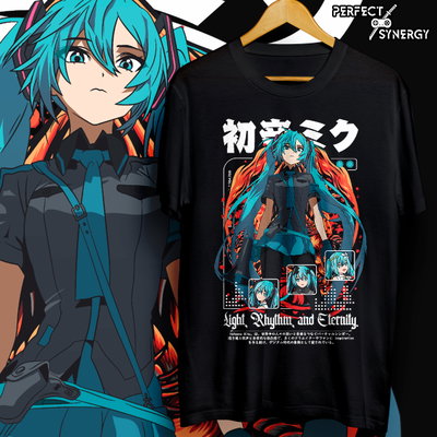 Remera Hatsune Miku (Light, Rythm and Eternity)