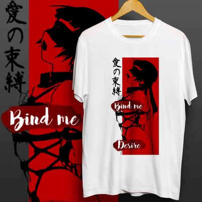 Remera "Bind Me" Shibari Ecchi